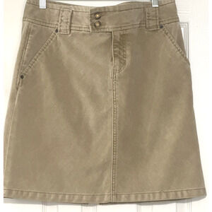 Gap Stretch Corduroy Pencil Skirt Women’s Size 10 Beige Tan Vintage Y2K
